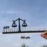 Customized Professional Table top | Personalised Office Desk Name Plate for advocate