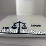 Customized Professional Table top | Personalised Office Desk Name Plate for advocate