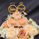 Peach look ring platter