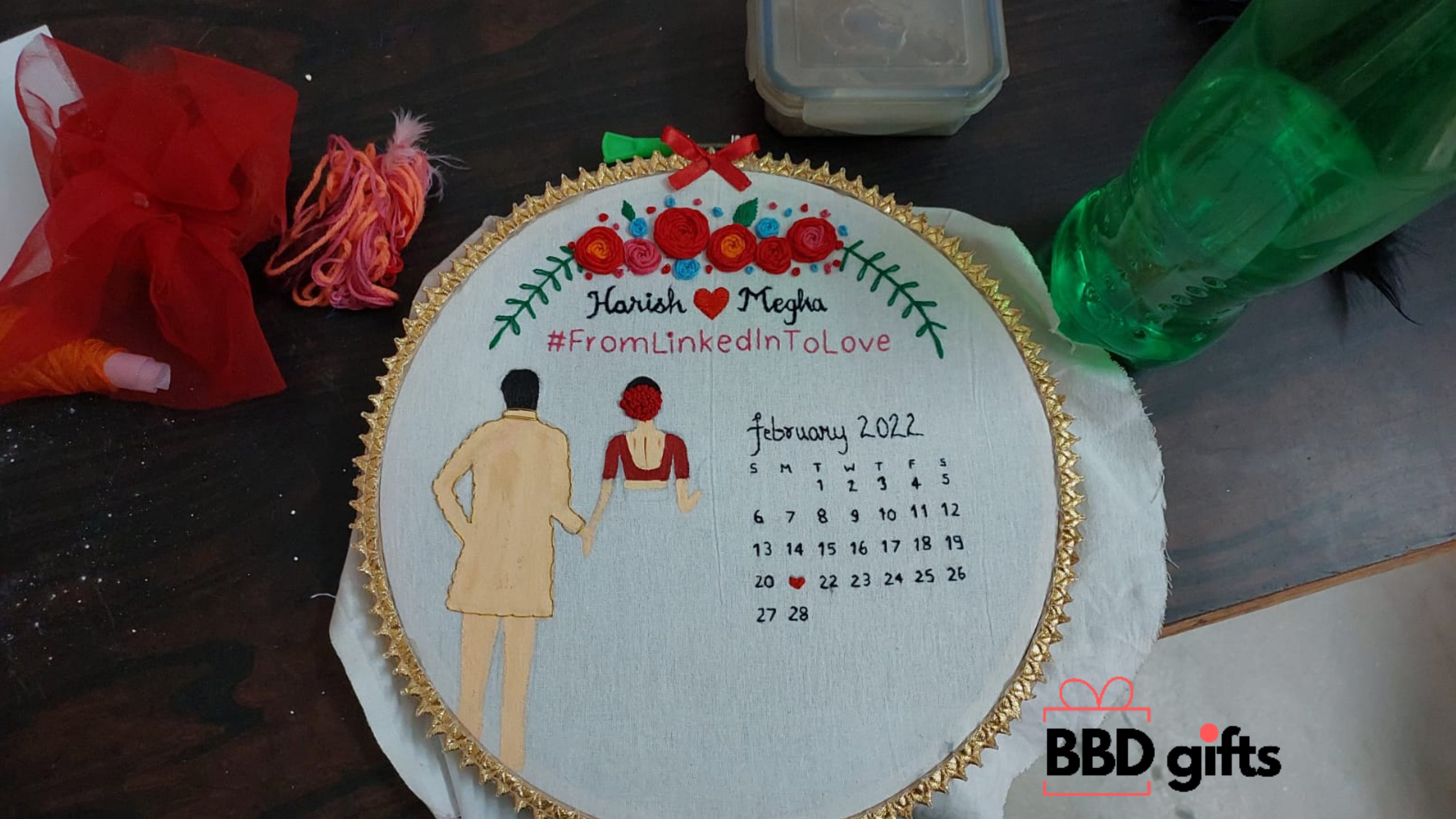 Customized embroidery hoops