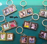 Customized Photo keychain | Square shaped photo keychain | gift for him or her | Book shaped keychain