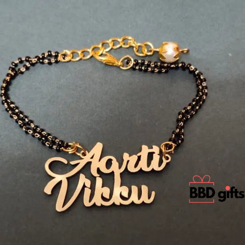 Customized mangalsutra bracelet | Hand bracelet | Hand mangalsutra