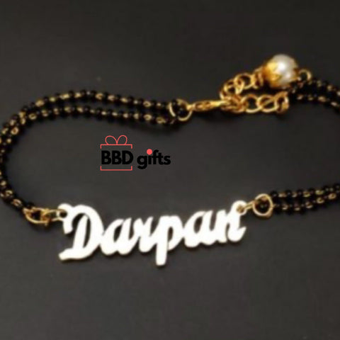 Customized mangalsutra bracelet | Hand bracelet | Hand mangalsutra