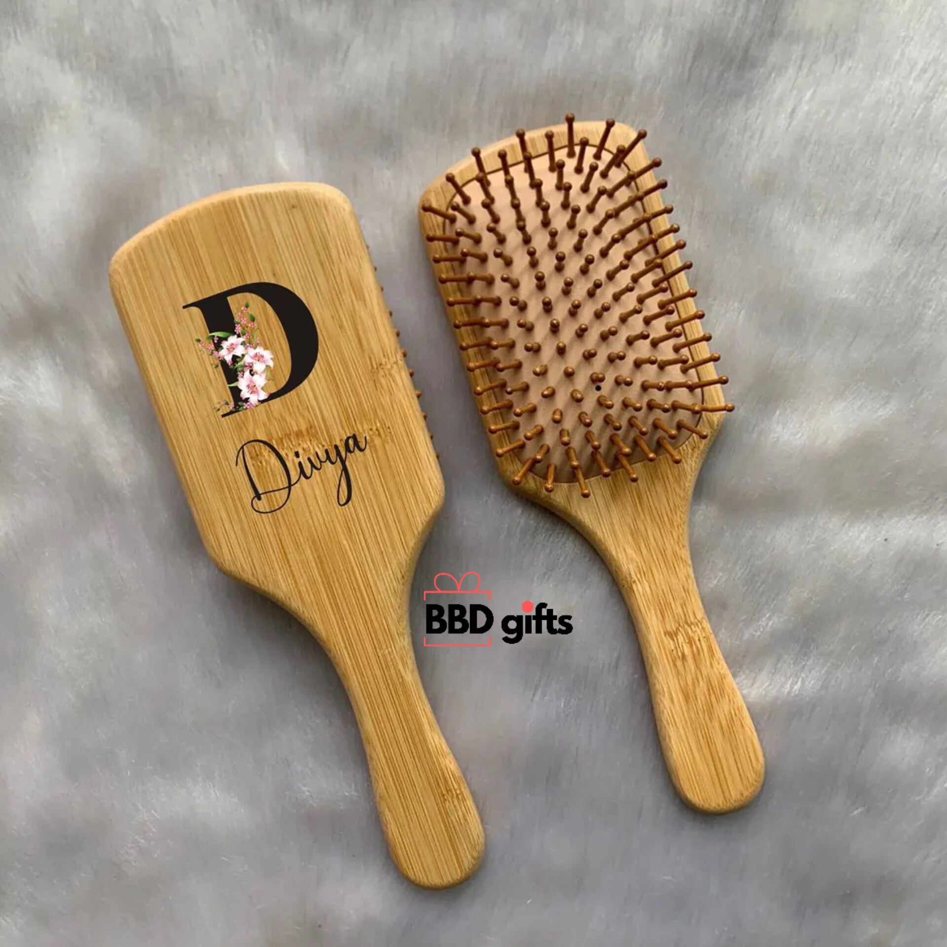 Bamboo Hair Brush  For Healthy Scalp & Hair | Bamboo Comb