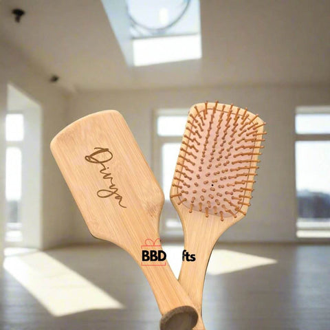 Bamboo Hair Brush For Healthy Scalp & Hair | Bamboo Comb - BBD GIFTS