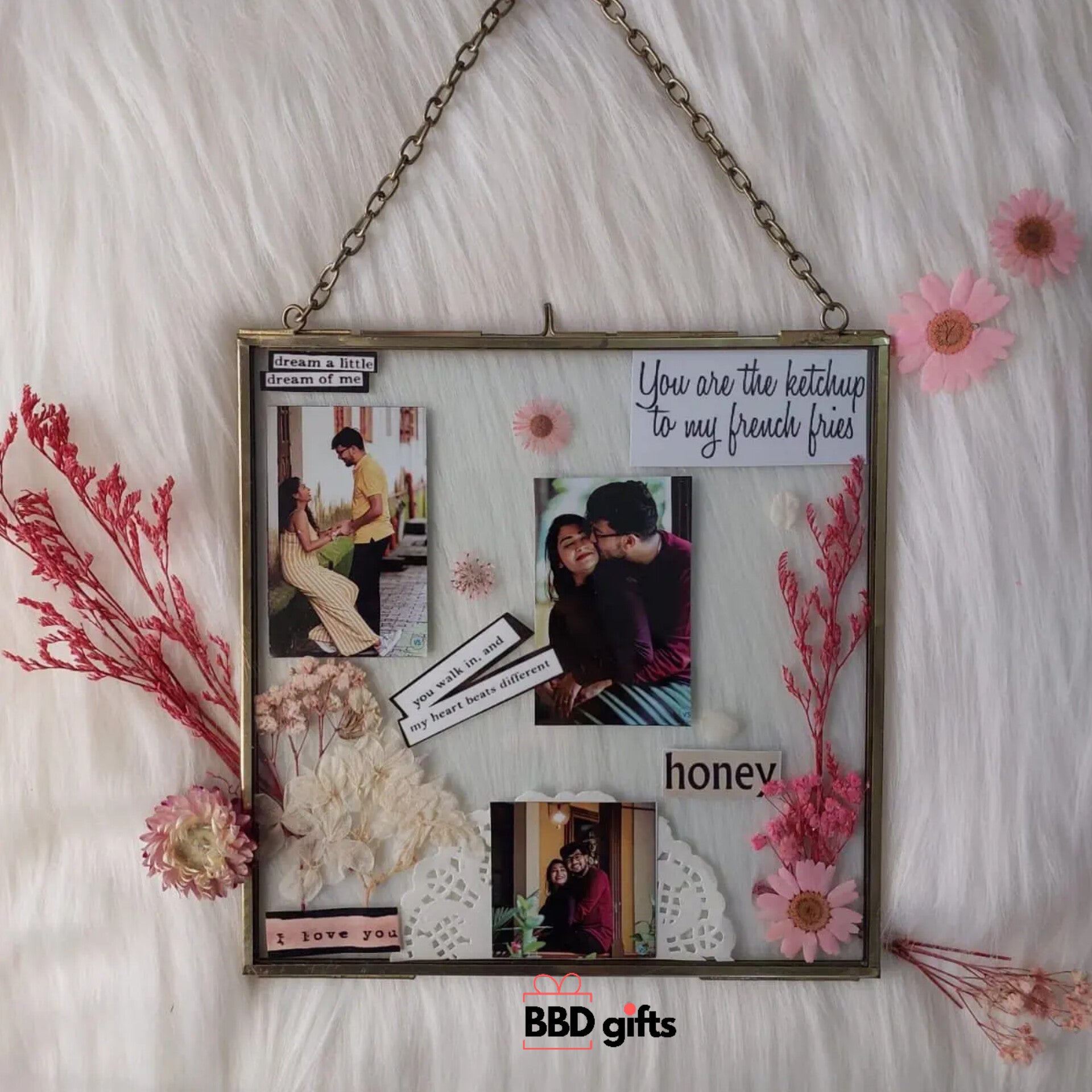 Personalized Vintage frame gift for valentines day | Anniversary Gift | Birthday Gift | Valentine's day Special 2023