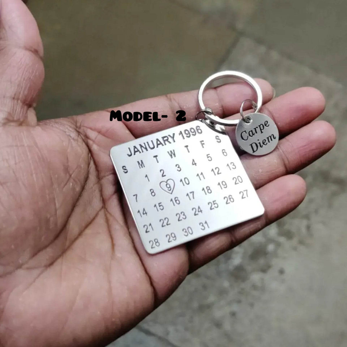 Valentine's day Calendar | Keychain | Love Calendar | Gift for Him/Her - BBD GIFTS