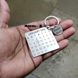 Valentine's day Calendar | Keychain | Love Calendar | Gift for Him/Her