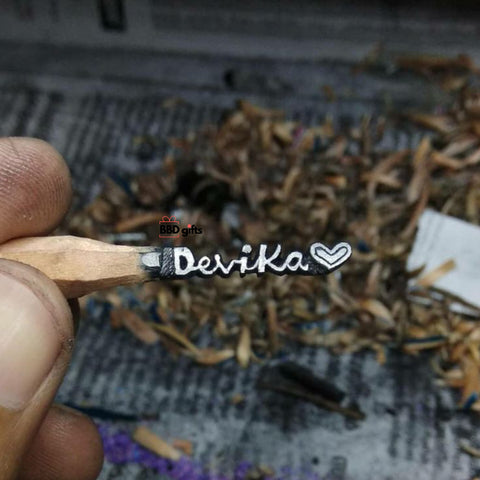 Customized Micro Art | Pencil Craving | Pencil Lead Carving Art | Carving Text Dream On  Lead