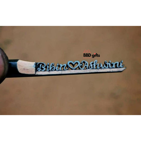 Customized Micro Art | Pencil Craving | Pencil Lead Carving Art | Carving Text Dream On  Lead