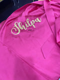 Personalised Satin Robes | Satin Text Print Robe | Custom Bridal Robe | Wedding Special Gift