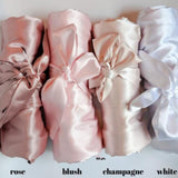 Personalised Satin Robes | Satin Text Print Robe | Custom Bridal Robe | Wedding Special Gift