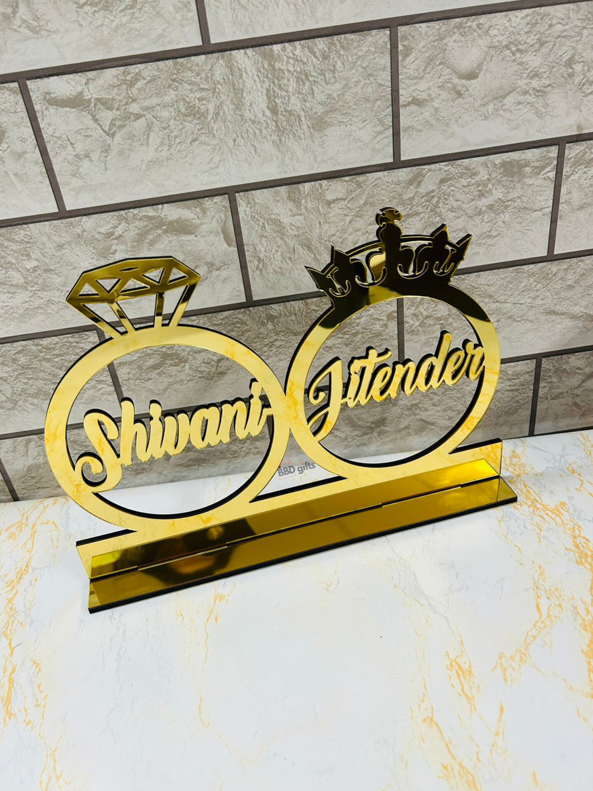 Customized Name Ring Platter | Acyrlic Couple Name | Personalized

Engagement Ring Platter Table Top - BBD GIFTS