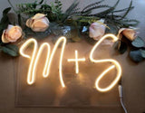Pair intial Neon light | Neon intial | Name intial | Wedding neon