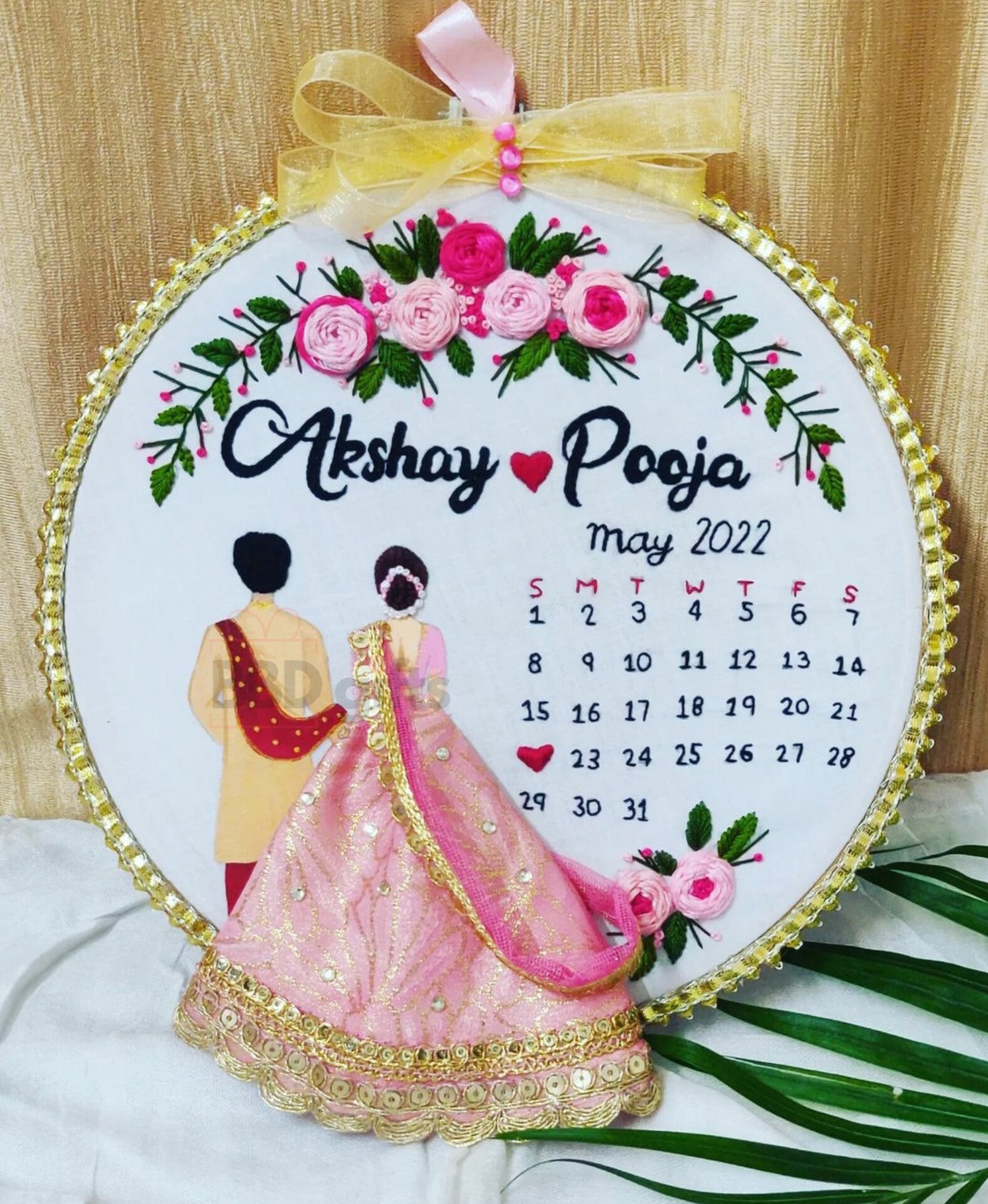 Buy Personalised Calendar Gift/ Personalised Anniversary Gift/ Wooden LED  Frame/wedding Gift/ Personalised Memorial Gift/ Personalised Gifts Online  in India - Etsy