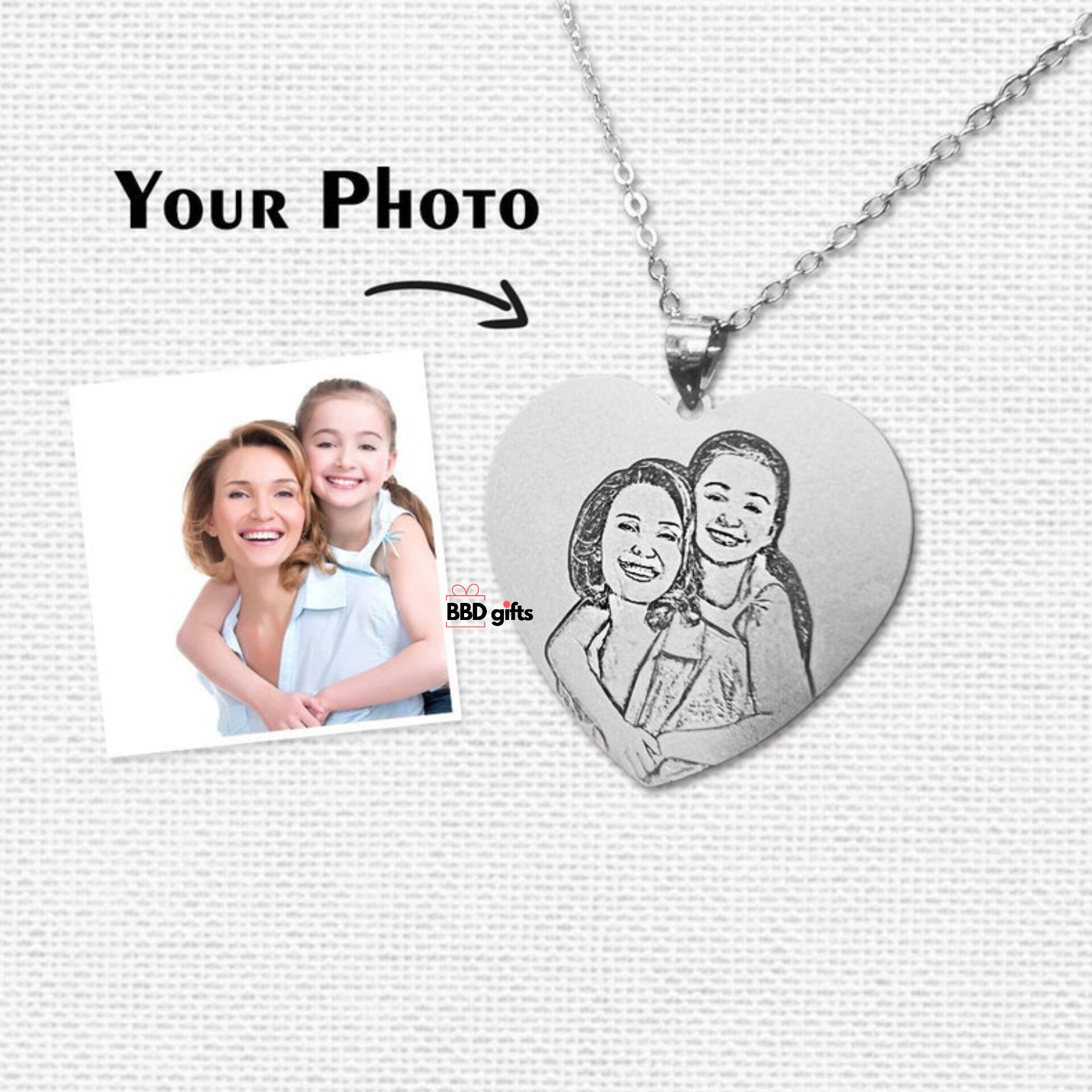 Mother daughter pendent 