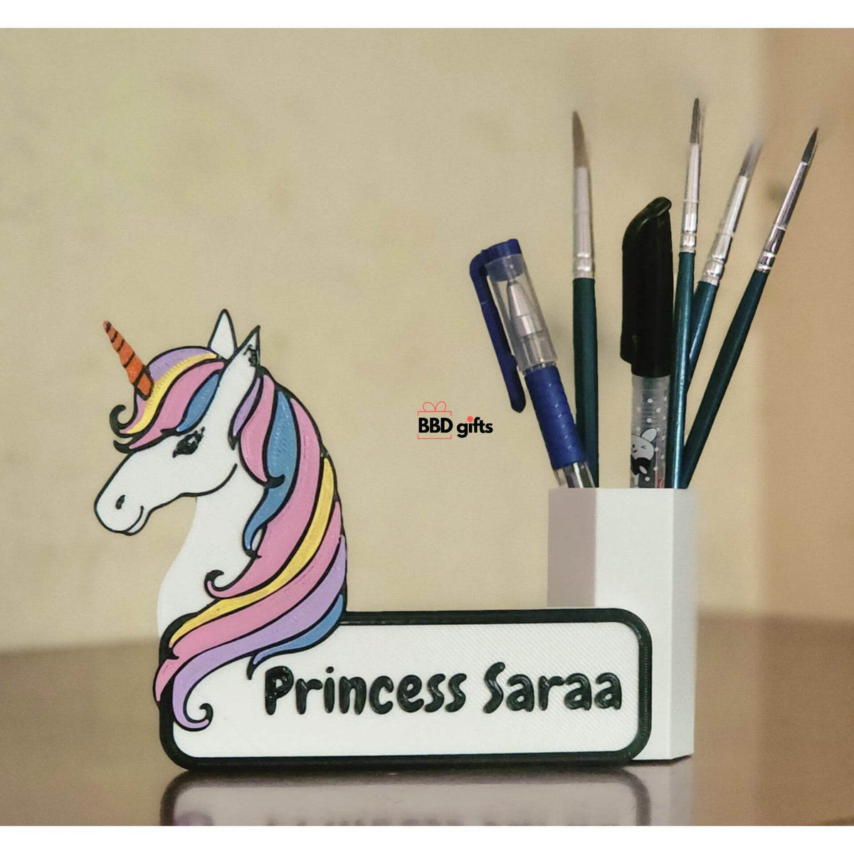 Personalized Unicorn Penstand | Kids Special Gifts | Kids Gifts | Birthday Gifts | Gifts For Son | Kids Penstand - BBD GIFTS