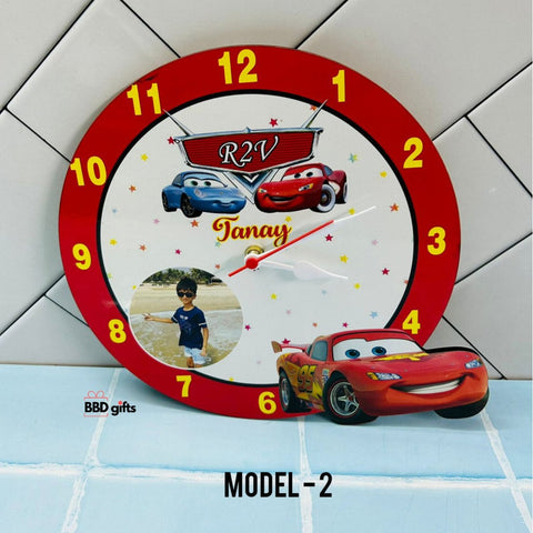 Customised Kids cartoon Wall Clock - Kids Personalized Wooden Wall Clock -
Personalised Gifts - Best Gifts For Kids - BBD GIFTS