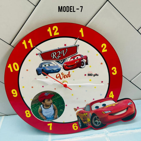 Customised Kids cartoon Wall Clock - Kids Personalized Wooden Wall Clock -
Personalised Gifts - Best Gifts For Kids - BBD GIFTS