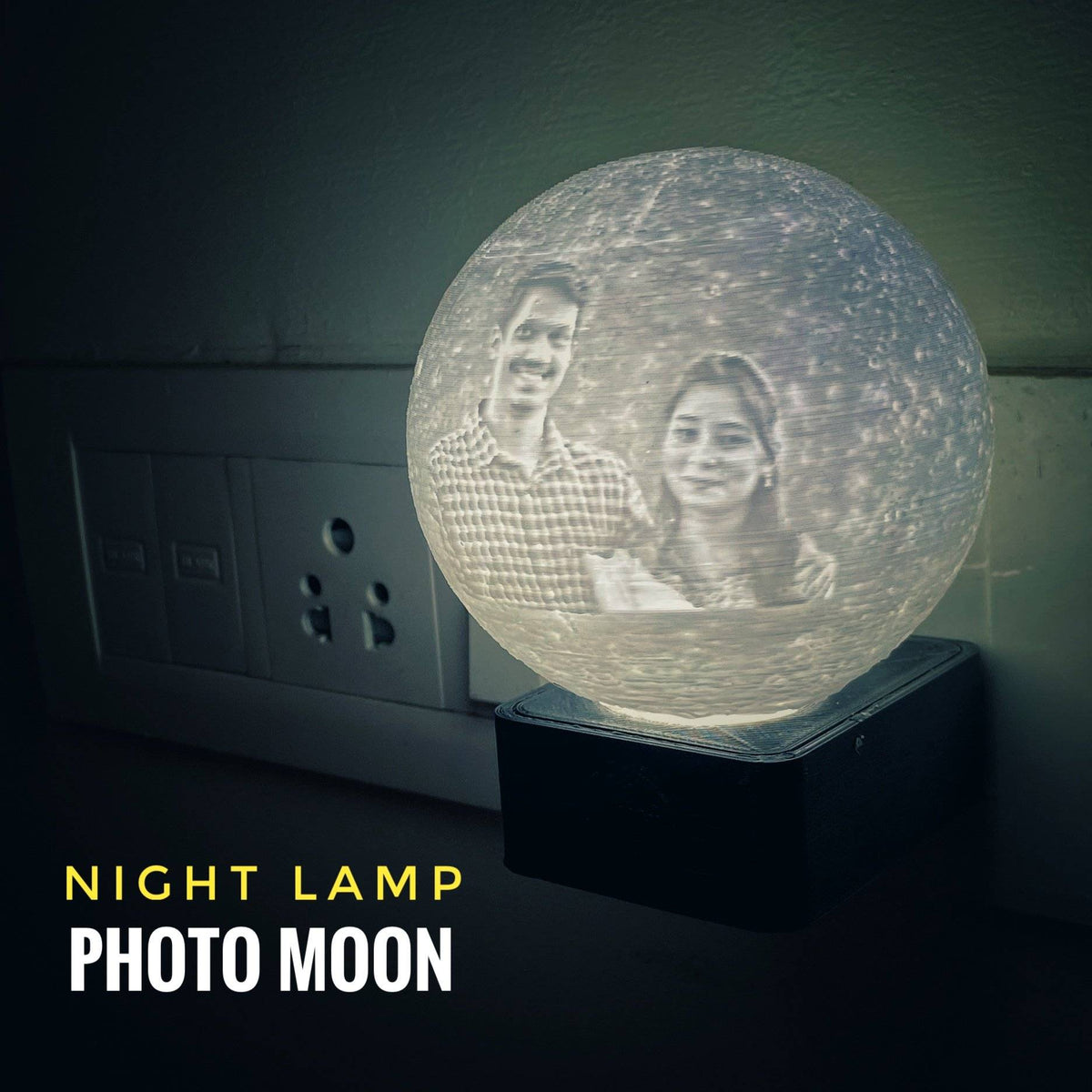 Moon Night Lamp customized with photos