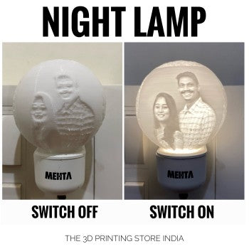 Moon Night Lamp customized with photos