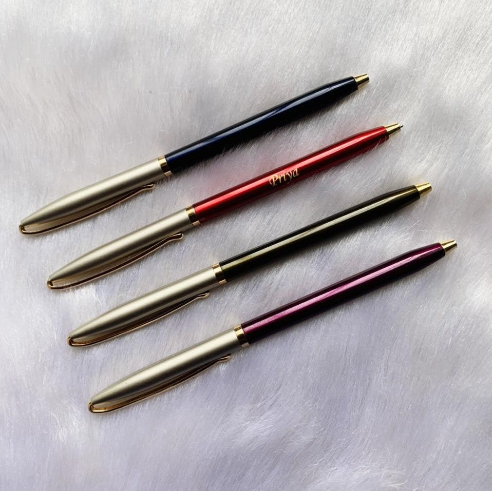 Personalized Slim Trim Pen | Name Pen  | Customized Metal Pen | Best Return gift Ideas | Personalized Name Pen