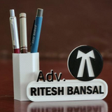 Professional Pen Stand for Advocates – Custom 3D Printed with Name