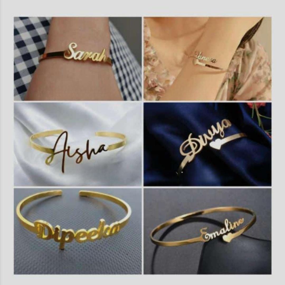 14k Gold Chain Name Bracelet – ShopMamaBijoux