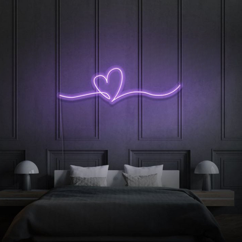 Customized neon light with love logo - Love Symbol Neon Sign