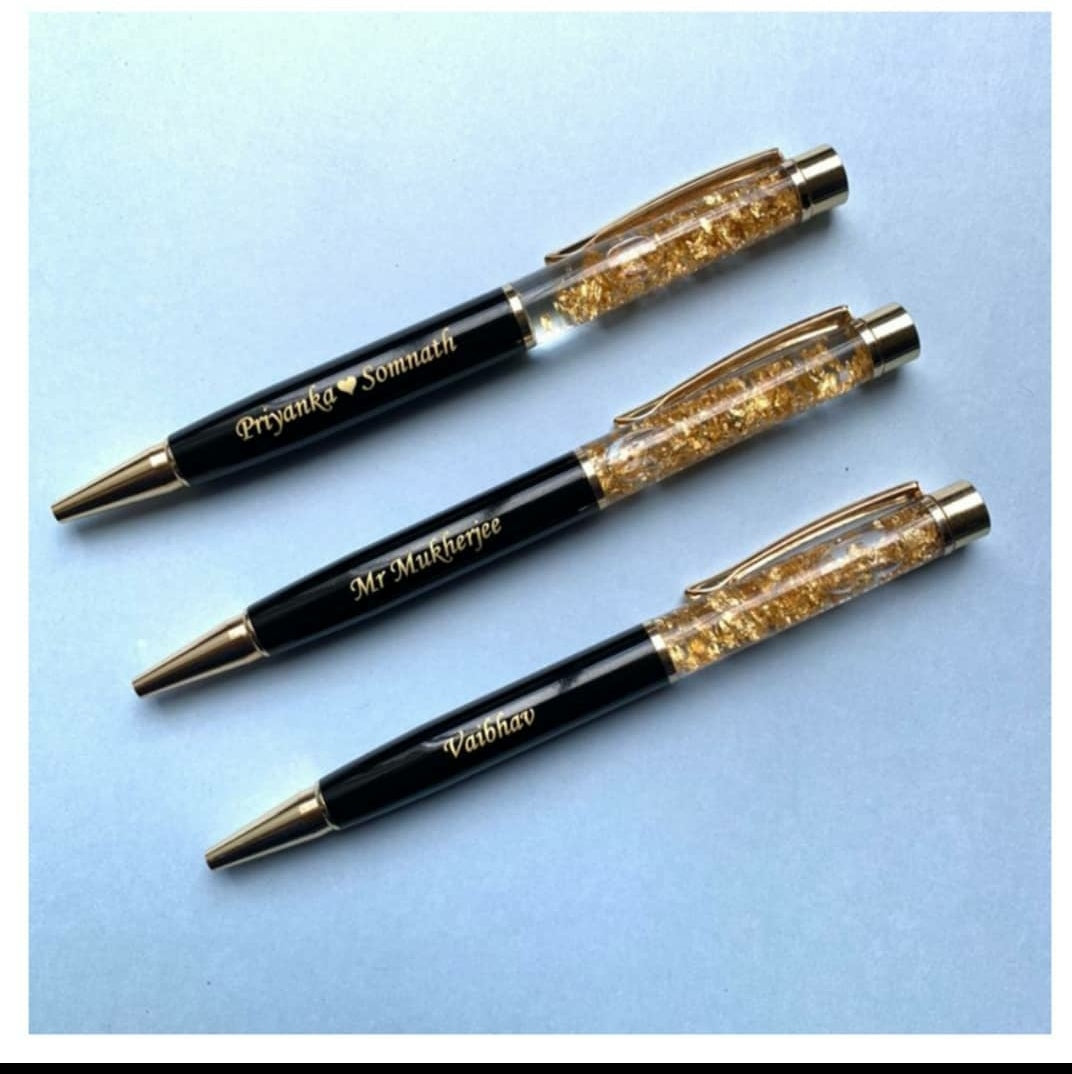 Gold Flake Pen - Customized Pen - Personalized Pen - Return Gift Ideas - Corporate Gifts