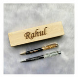 Gold And Silver Flake Pens Combo | Customized Pen Combo