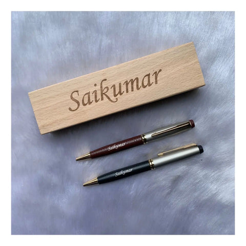 Gold And Silver Flake Pens Combo | Customized Pen Combo - BBD GIFTS