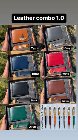 Leather Combo For Him - Gifts For Him - Birthday Gift For Him - Corporate Gift Ideas