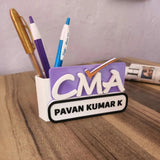 Pen Stand For CMA | Profession Table Tops with Pen Stand | Cooperative Gifts | Office Gifts | CMA Desk Name Plate