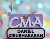 Customized CMA Desk Name Plate