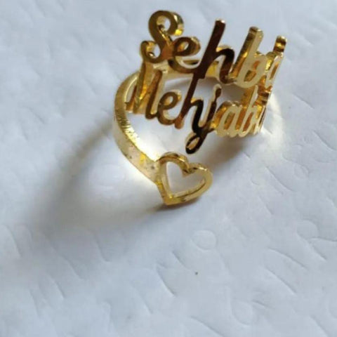 Couple Name Ring