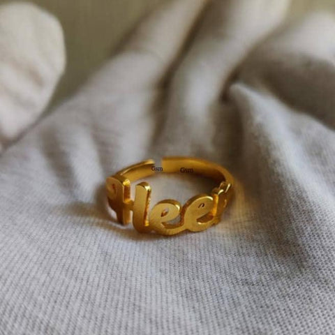 Customized Name Ring