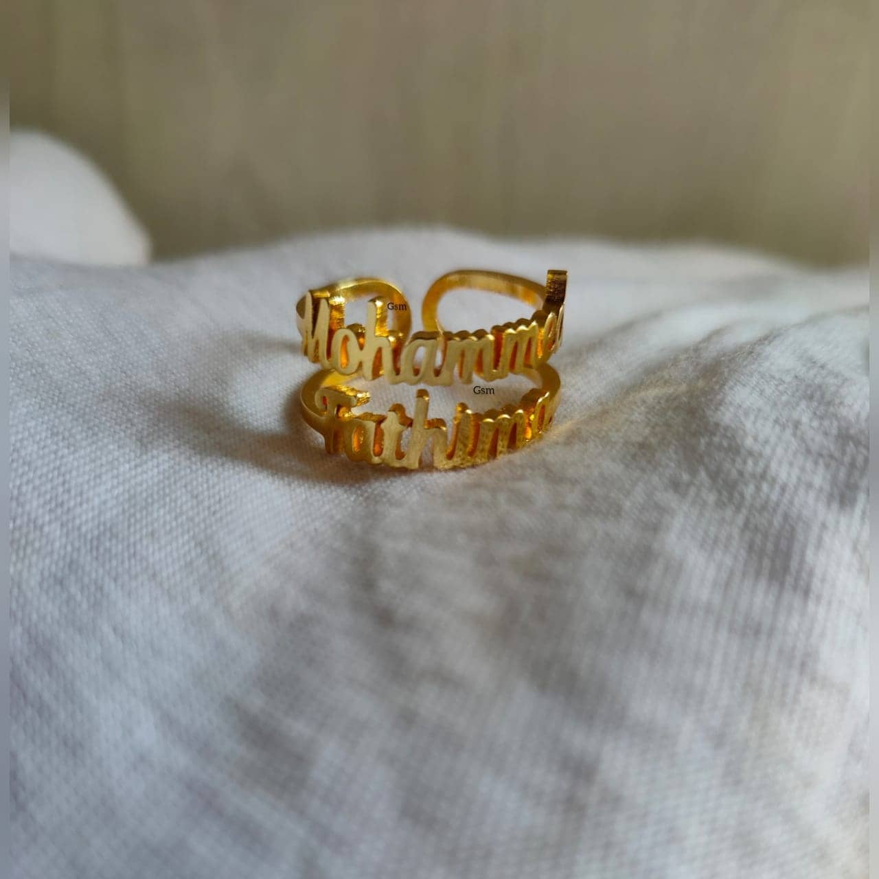 2 Names Ring Gold, Double Name Ring, Personalize Two Names Ring, Custom Name  Ring, Special Double Names Ring, Couple Rings, Multi Name Ring - Etsy