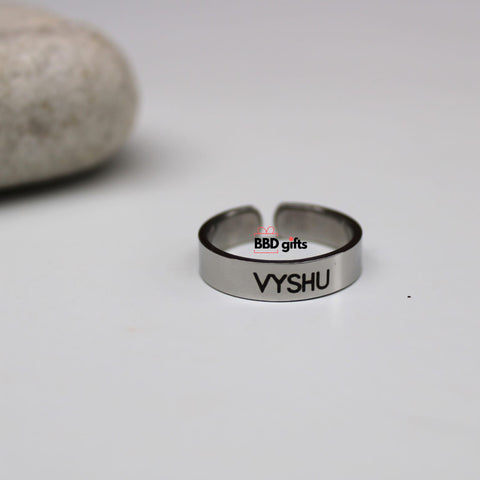 Customized Name Ring