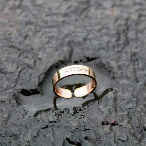 Customized Name Ring