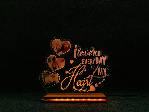 CUSTOMIZED ACRYLIC LOVE LED LAMP - BBD GIFTS