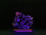 CUSTOMIZED ACRYLIC LOVE LED LAMP