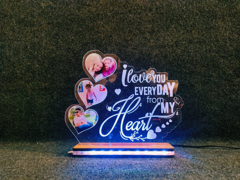 CUSTOMIZED ACRYLIC LOVE LED LAMP - BBD GIFTS