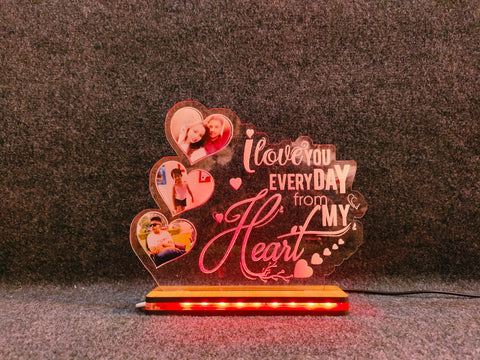 CUSTOMIZED ACRYLIC LOVE LED LAMP - BBD GIFTS