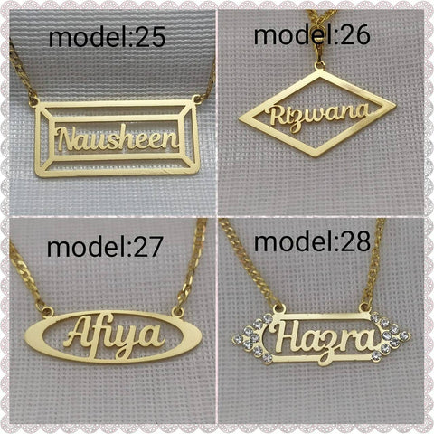 Custom name pendant