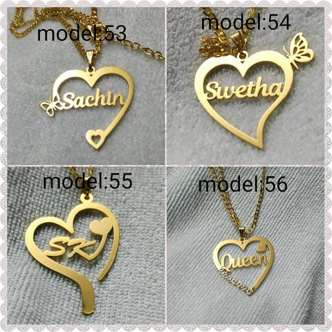 Custom name pendant