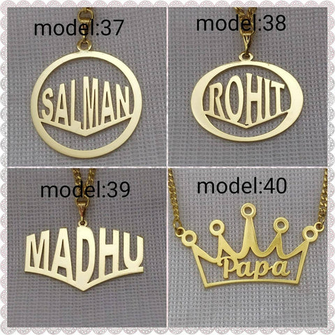 Custom name pendant