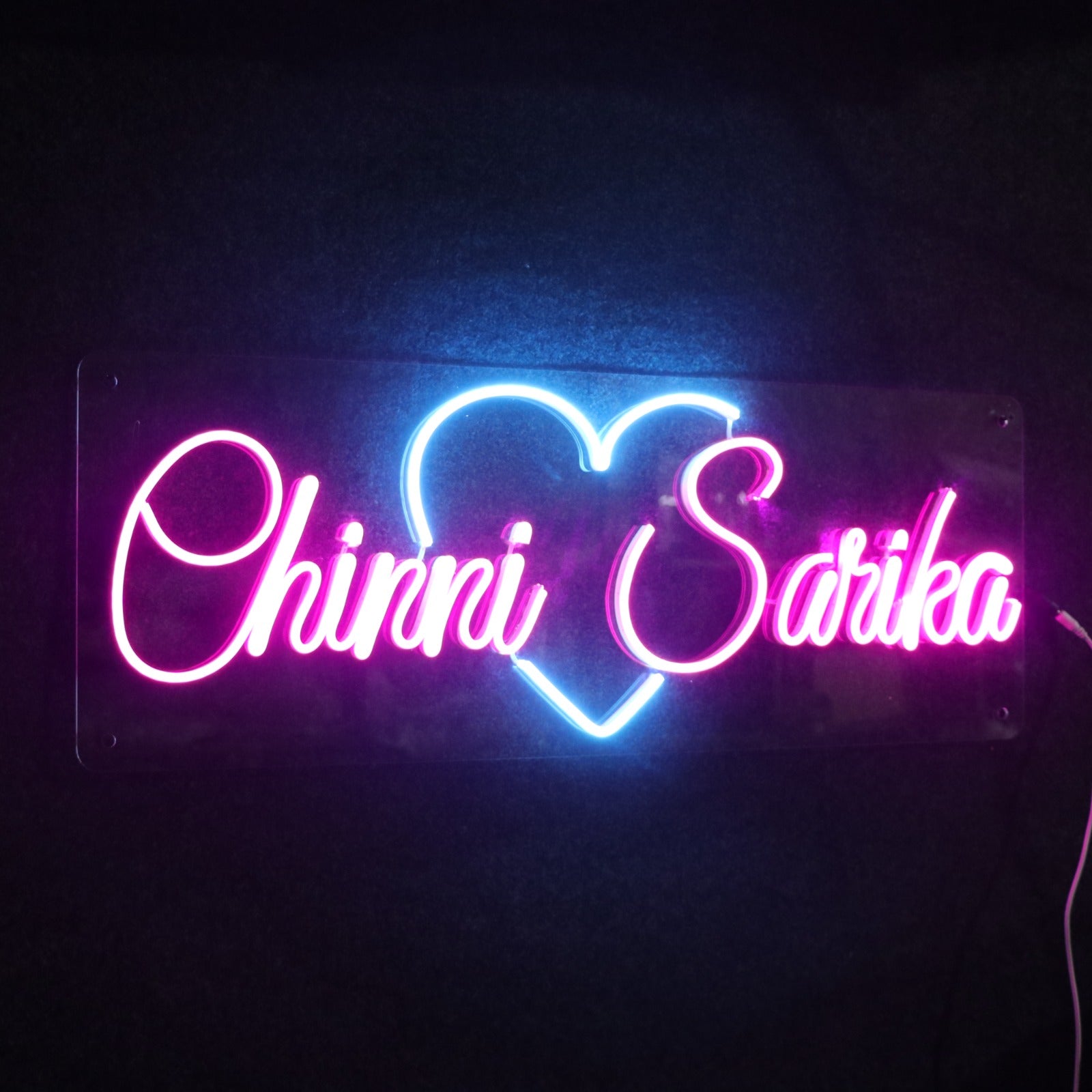 Couple Name Neon Sign - Personalized led Neon - Custom Neon Light - Neon Sign Board
