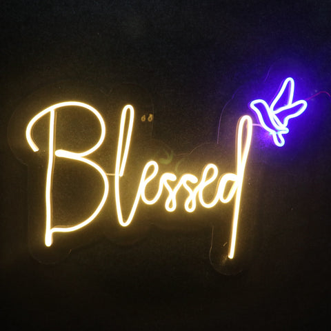 Blessed Neon Sign - Personalized Neon Signs - Neon Lights - Neon Sign Board