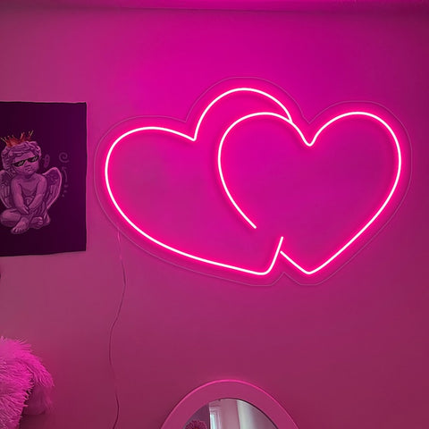 Customized love Heart Led Neons